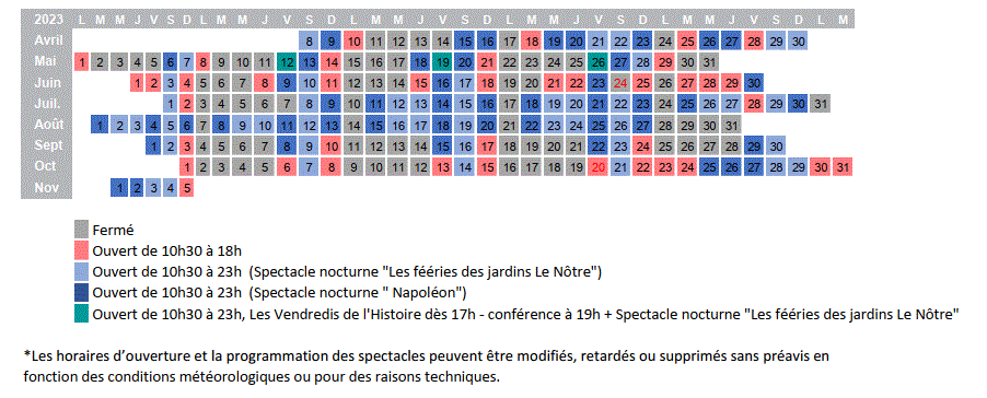 Calendrier Rocher Mistral 2023